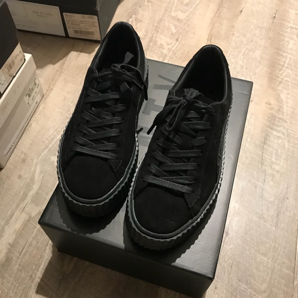 Black Suede Fenty Creepers sz 7.5 wmns